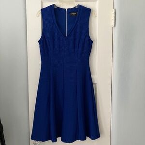 Guess fit and flare blue dress NWOT